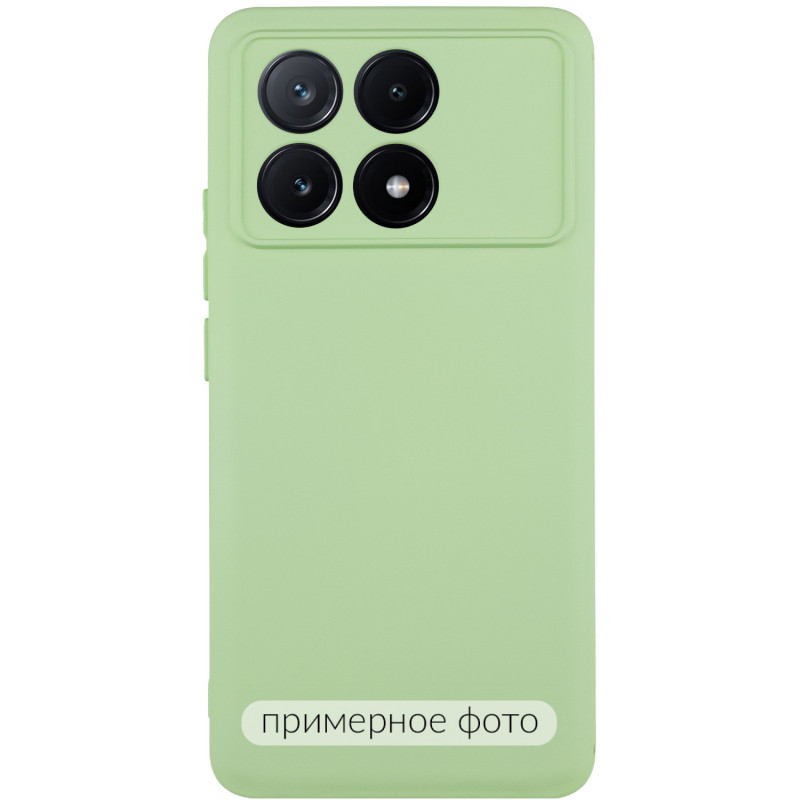 Чохол TPU GETMAN Liquid Silk Full Camera на Xiaomi Poco X6 / Note 13 Pro 5G (Зелений / Pistachio)