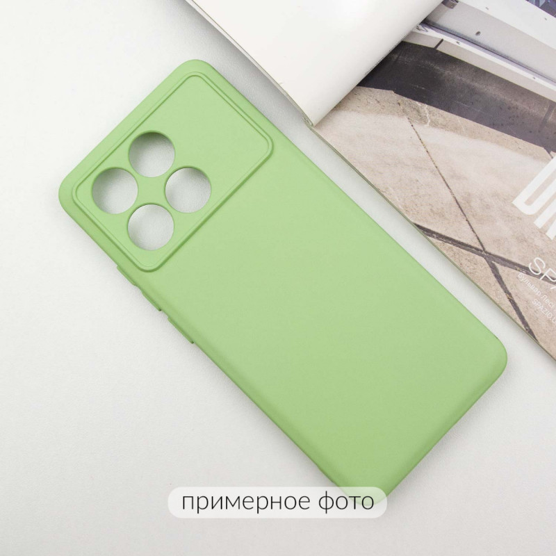 Фото Чохол TPU GETMAN Liquid Silk Full Camera на Xiaomi Poco X6 / Note 13 Pro 5G (Зелений / Pistachio) на vchehle.ua