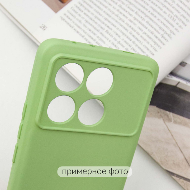 Купити Чохол TPU GETMAN Liquid Silk Full Camera на Xiaomi Poco X6 / Note 13 Pro 5G (Зелений / Pistachio) на vchehle.ua