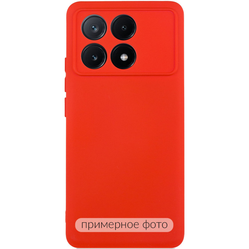 Чохол TPU GETMAN Liquid Silk Full Camera на Xiaomi Poco X6 / Note 13 Pro 5G (Червоний / Red)