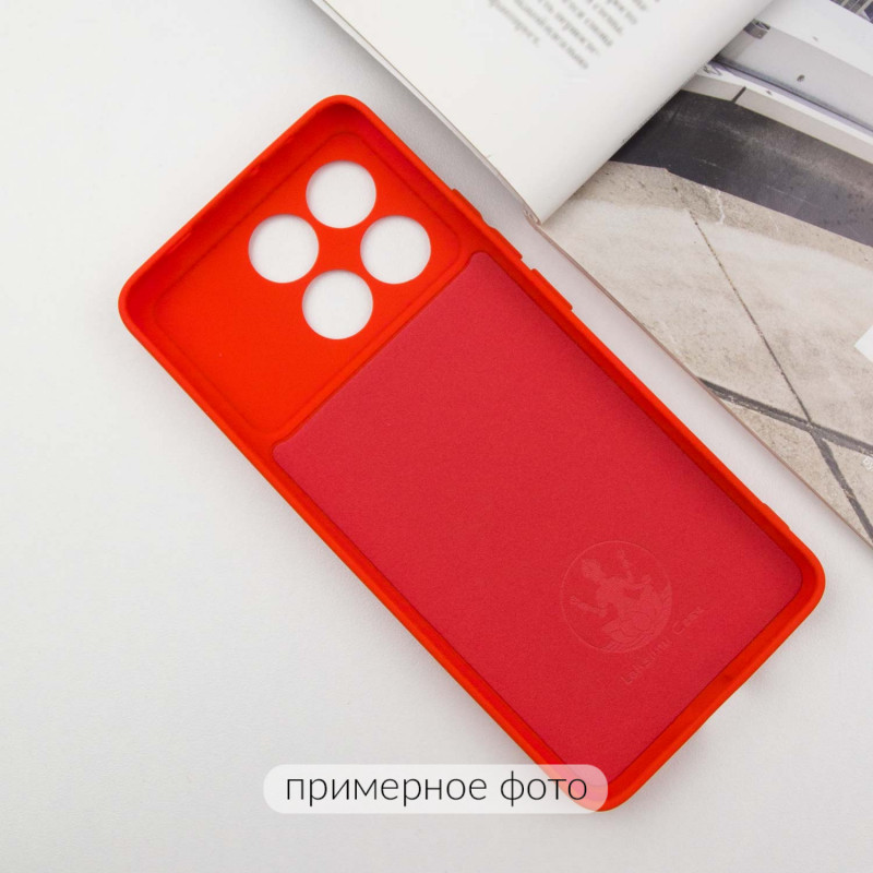 Фото Чохол TPU GETMAN Liquid Silk Full Camera на Xiaomi Poco X6 / Note 13 Pro 5G (Червоний / Red) в маназині vchehle.ua