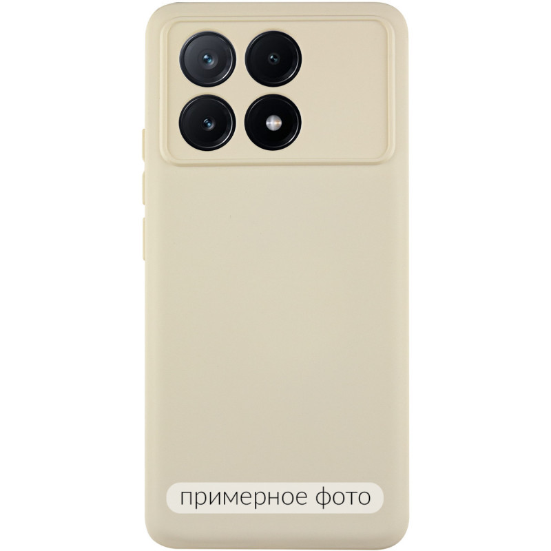 Чохол TPU GETMAN Liquid Silk Full Camera на Xiaomi Poco X6 / Note 13 Pro 5G (Пісочний / Sand)