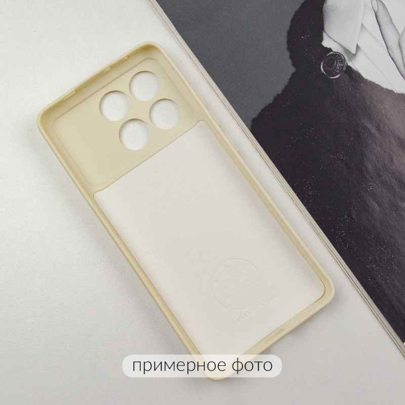 Чохол TPU GETMAN Liquid Silk Full Camera на Xiaomi Poco X6 / Note 13 Pro 5G (Пісочний / Sand) в магазині vchehle.ua