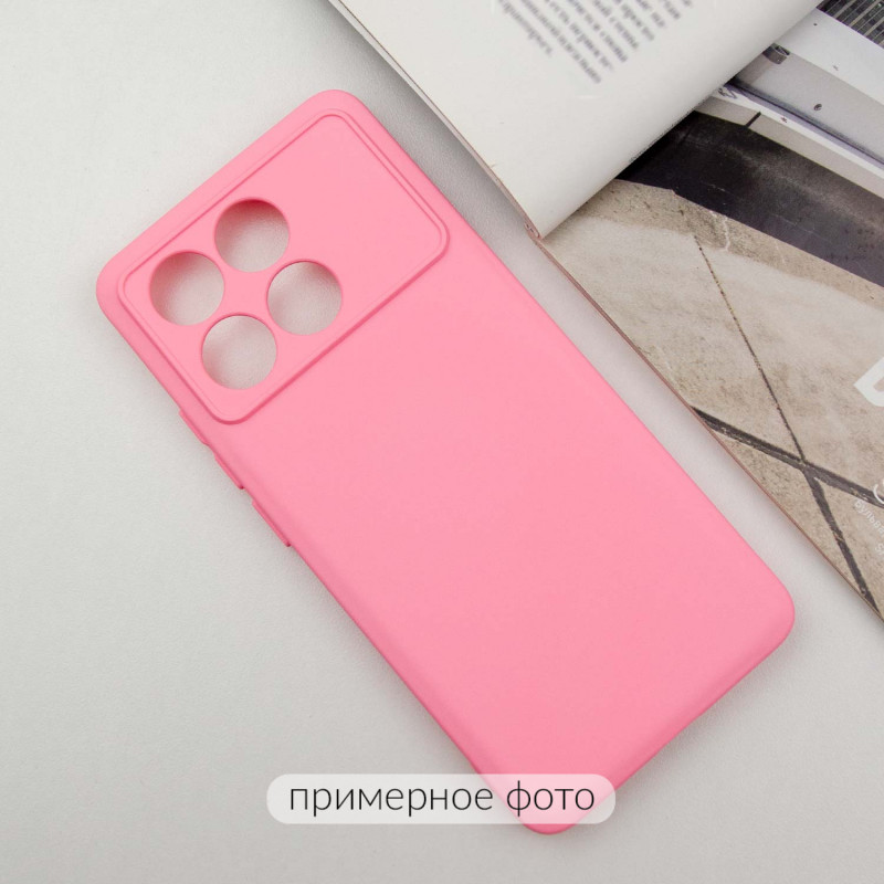 Фото Чохол TPU GETMAN Liquid Silk Full Camera на Xiaomi Poco X6 / Note 13 Pro 5G (Рожевий / Pink) на vchehle.ua