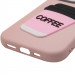 Чохол TPU Leather Toys на Apple iPhone 11 Pro (5.8") (Coffee / Pink) в магазині vchehle.ua