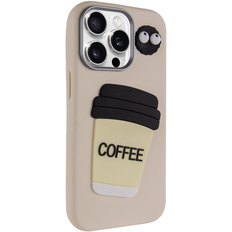 Чохол TPU Leather Toys на Apple iPhone 12 Pro Max / 13 Pro Max (6.7") (Coffee / Sand)