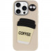 Фото Чехол TPU Leather Toys для Apple iPhone 14 Pro Max (6.7") (Coffee / Sand) на vchehle.ua
