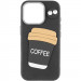 Фото Чехол TPU Leather Toys для Apple iPhone 15 (6.1") (Coffee / Black) на vchehle.ua