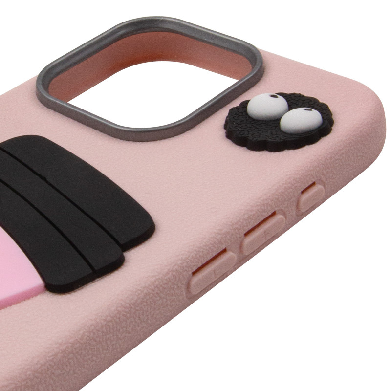 Чохол TPU Leather Toys на Apple iPhone 15 Pro Max (6.7") (Coffee / Pink) в магазині vchehle.ua
