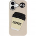 Фото Чохол TPU Leather Toys на Apple iPhone 16 (6.1") (Coffee / Sand) на vchehle.ua