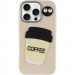 Фото Чохол TPU Leather Toys на Apple iPhone 16 Pro (6.3") (Coffee / Sand) на vchehle.ua