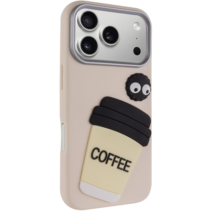 Чехол TPU Leather Toys для Apple iPhone 17 Pro (6.3") (Coffee / Sand)