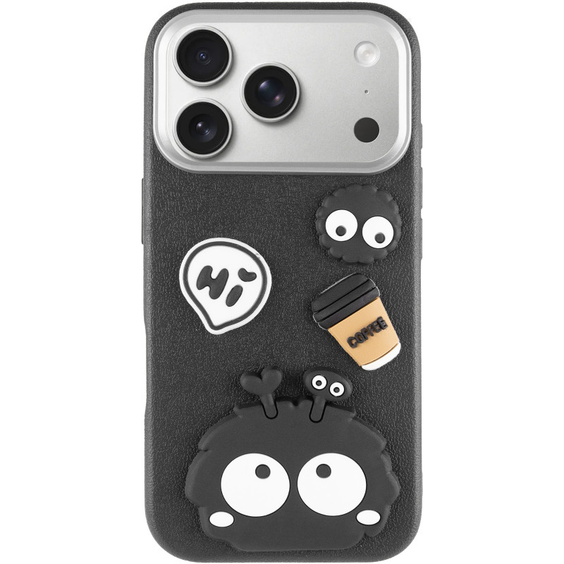 Фото Чохол TPU Leather Toys на Apple iPhone 17 Pro Max (6.9") (Monster / Black) на vchehle.ua