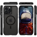 Фото Чохол TPU Octagon with Magnetic Safe на Apple iPhone 16 Pro (6.3") (Carbon Black) в маназині vchehle.ua