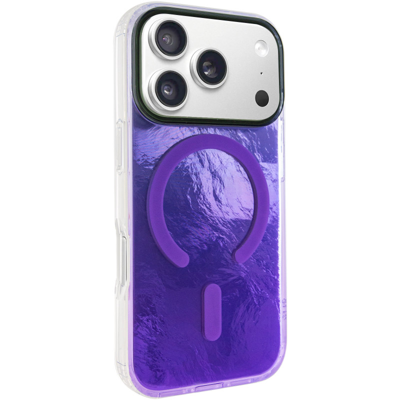 Чехол TPU Shiny Mountain Magnetic Fit для Apple iPhone 17 Pro (6.3") (Purple)