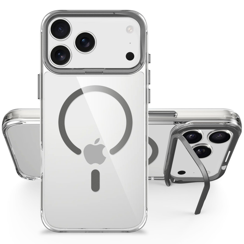 Фото Чехол TPU Space Case Apex with Magnetic Safe для Apple iPhone 17 Pro (6.3") (Grey) в магазине vchehle.ua