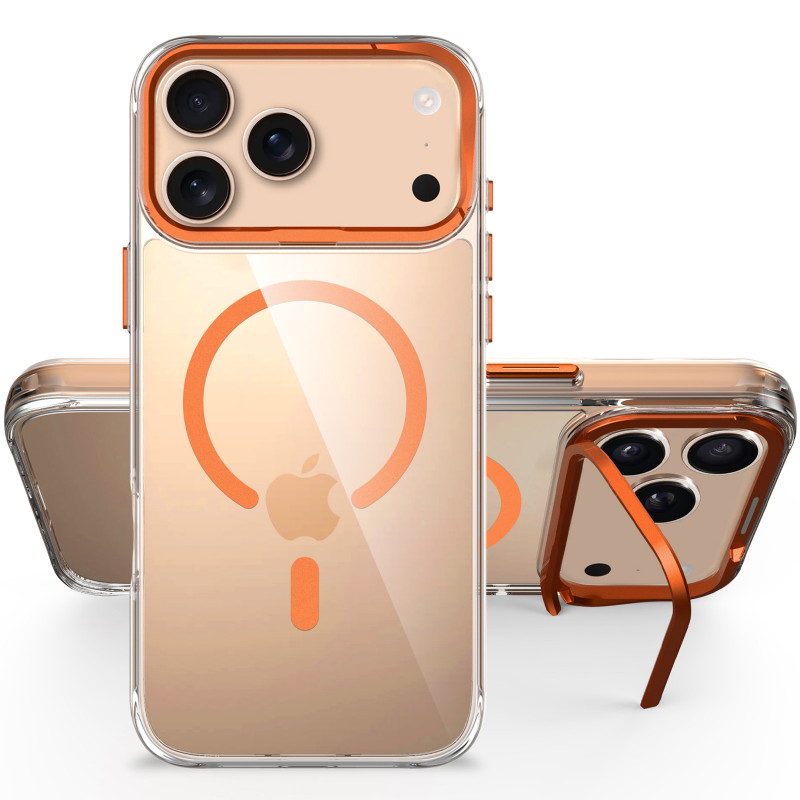 Чехол TPU Space Case Apex with Magnetic Safe для Apple iPhone 17 Pro (6.3") (Papaya) в магазине vchehle.ua