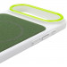 Чехол PC Textile Hybrid with Magnetic Fit для Apple iPhone 17 Air (6.5") (White / Green) в магазине vchehle.ua