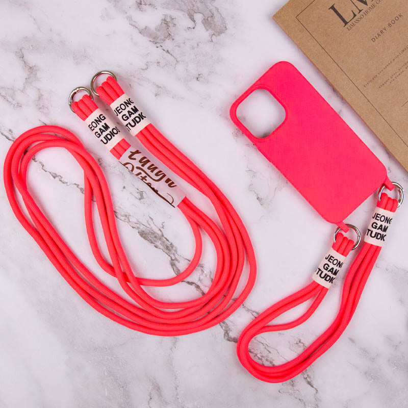 Замовити Чохол TPU two straps California на Apple iPhone 13 Pro (6.1") (Рожевий) на vchehle.ua