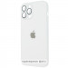 Фото Чохол TPU+Glass Sapphire matte case на Apple iPhone 12 (6.1") (Pearly White) на vchehle.ua