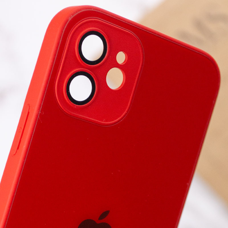 Купить Чехол TPU+Glass Sapphire matte case для Apple iPhone 12 (6.1") (Cola Red) на vchehle.ua