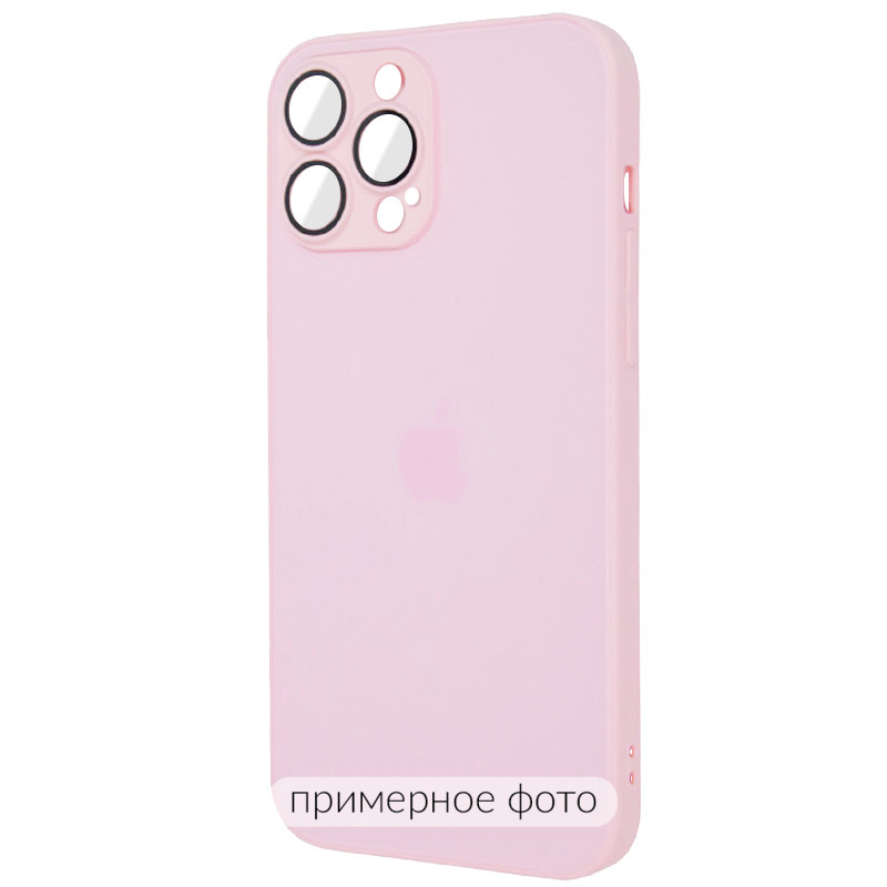 Фото Чохол TPU+Glass Sapphire matte case на Apple iPhone 12 (6.1") (Chanel Pink) на vchehle.ua