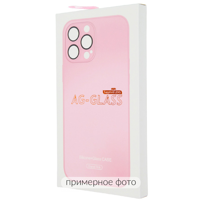 Фото Чохол TPU+Glass Sapphire matte case на Apple iPhone 12 (6.1") (Chanel Pink) в маназині vchehle.ua