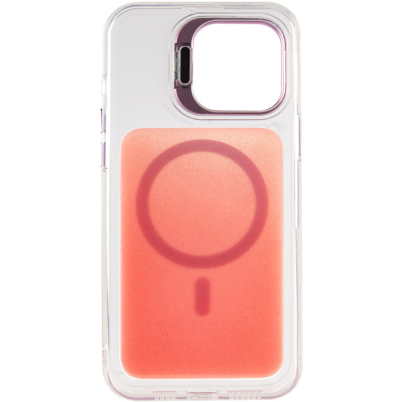 Фото Чохол TPU+PC Jewel Sparkle with Magnetic Safe на Apple iPhone 15 Pro (6.1") (Pink Ruby) в маназині vchehle.ua