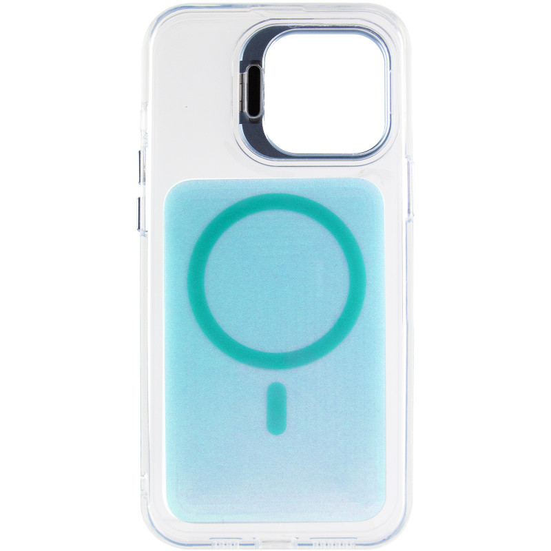 Фото Чохол TPU+PC Jewel Sparkle with Magnetic Safe на Apple iPhone 15 Pro Max (6.7") (Aqua Blue) в маназині vchehle.ua