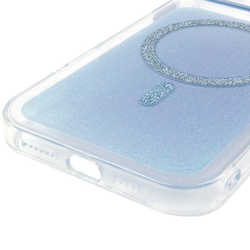 Купити Чохол TPU+PC Jewel Sparkle with Magnetic Safe на Apple iPhone 15 Pro Max (6.7") (Aqua Blue) на vchehle.ua