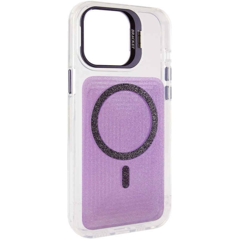 Чохол TPU+PC Jewel Sparkle with Magnetic Safe на Apple iPhone 15 Pro Max (6.7") (Lavender Glitter)