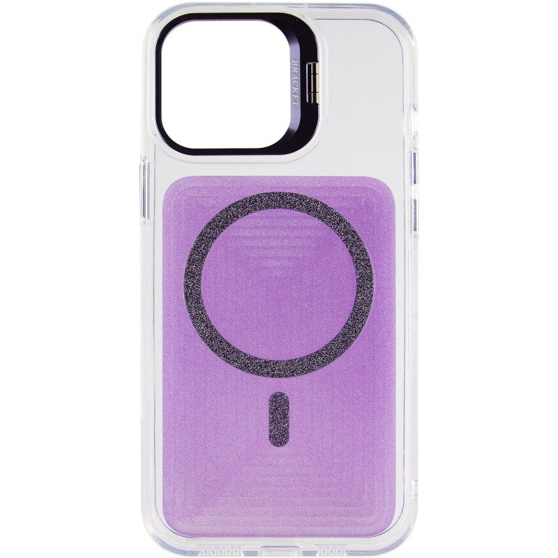 Фото Чохол TPU+PC Jewel Sparkle with Magnetic Safe на Apple iPhone 15 Pro Max (6.7") (Lavender Glitter) на vchehle.ua