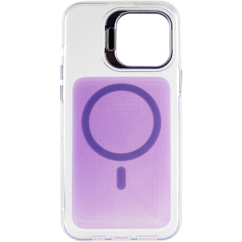 Фото Чохол TPU+PC Jewel Sparkle with Magnetic Safe на Apple iPhone 15 Pro Max (6.7") (Lavender Glitter) в маназині vchehle.ua