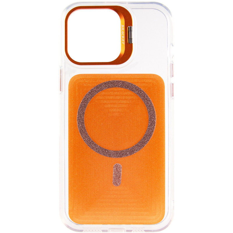Фото Чохол TPU+PC Jewel Sparkle with Magnetic Safe на Apple iPhone 15 Pro Max (6.7") (Orange Sparkle) на vchehle.ua