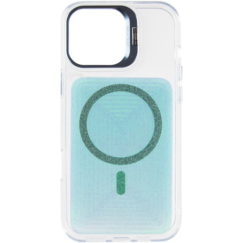 Фото Чохол TPU+PC Jewel Sparkle with Magnetic Safe на Apple iPhone 16 Pro (6.3") (Aqua Blue) на vchehle.ua