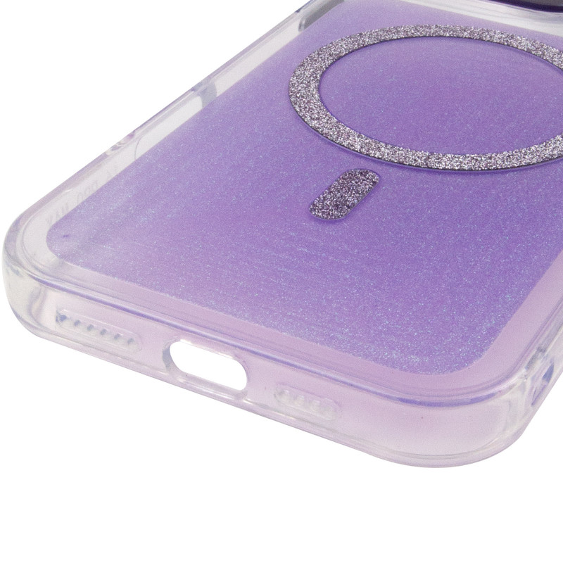 Купити Чохол TPU+PC Jewel Sparkle with Magnetic Safe на Apple iPhone 16 Pro (6.3") (Lavender Glitter) на vchehle.ua