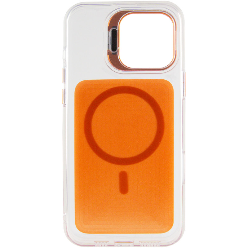Фото Чохол TPU+PC Jewel Sparkle with Magnetic Safe на Apple iPhone 16 Pro (6.3") (Orange Sparkle) в маназині vchehle.ua