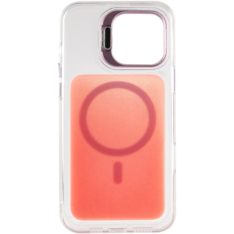 Фото Чохол TPU+PC Jewel Sparkle with Magnetic Safe на Apple iPhone 16 Pro (6.3") (Pink Ruby) в маназині vchehle.ua
