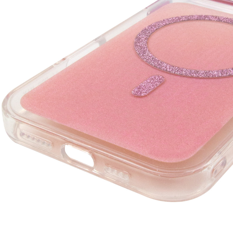 Купити Чохол TPU+PC Jewel Sparkle with Magnetic Safe на Apple iPhone 16 Pro (6.3") (Pink Ruby) на vchehle.ua