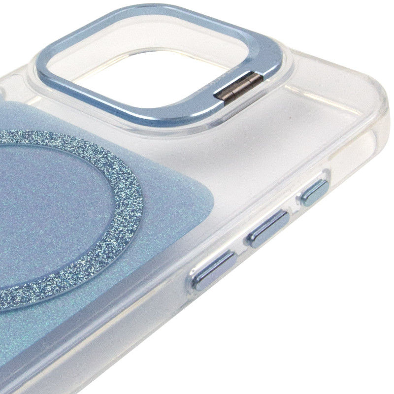 Чехол TPU+PC Jewel Sparkle with Magnetic Safe для Apple iPhone 17 (6.3") (Aqua Blue) в магазине vchehle.ua