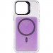 Фото Чехол TPU+PC Jewel Sparkle with Magnetic Safe для Apple iPhone 17 (6.3") (Lavender Glitter) на vchehle.ua