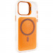 Чехол TPU+PC Jewel Sparkle with Magnetic Safe для Apple iPhone 17 (6.3") (Orange Sparkle)