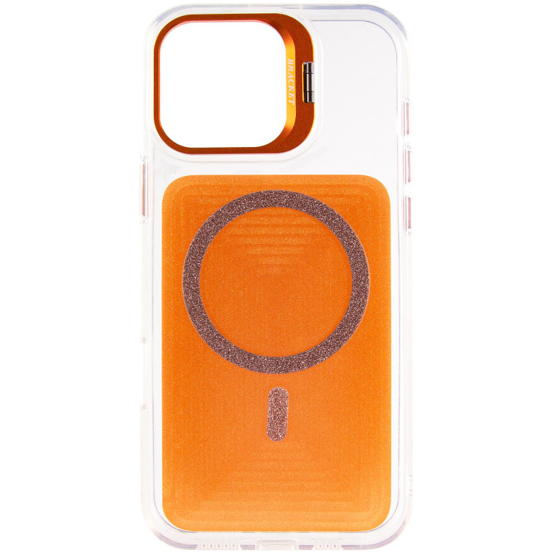 Фото Чехол TPU+PC Jewel Sparkle with Magnetic Safe для Apple iPhone 17 (6.3") (Orange Sparkle) на vchehle.ua