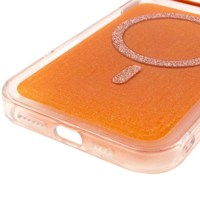 Купить Чехол TPU+PC Jewel Sparkle with Magnetic Safe для Apple iPhone 17 (6.3") (Orange Sparkle) на vchehle.ua