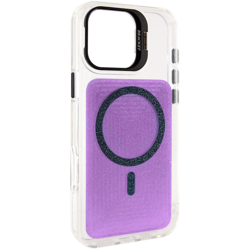 Чехол TPU+PC Jewel Sparkle with Magnetic Safe для Apple iPhone 17 (6.3") (Violet Shimmer)