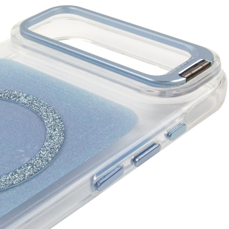 Чехол TPU+PC Jewel Sparkle with Magnetic Fit для Apple iPhone 17 Air (6.5") (Aqua Blue) в магазине vchehle.ua