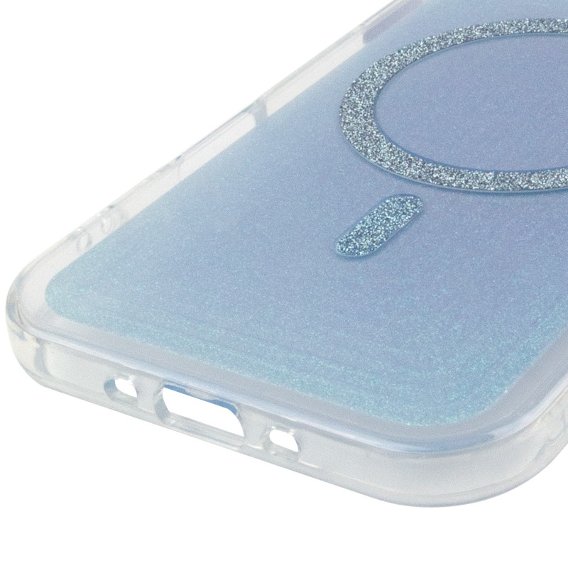 Купить Чехол TPU+PC Jewel Sparkle with Magnetic Fit для Apple iPhone 17 Air (6.5") (Aqua Blue) на vchehle.ua