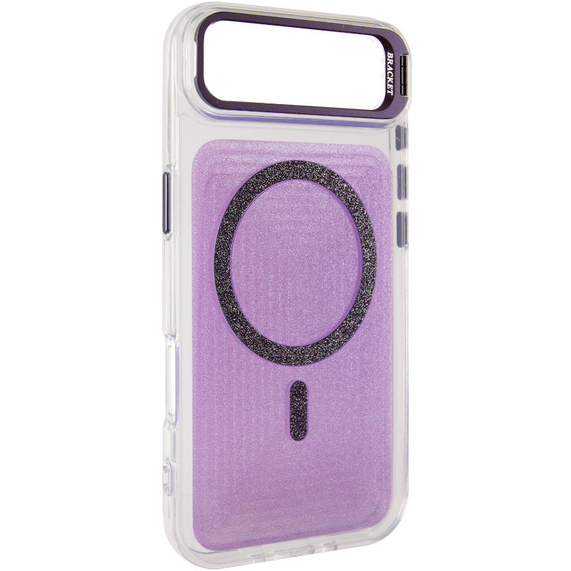 Чехол TPU+PC Jewel Sparkle with Magnetic Fit для Apple iPhone 17 Air (6.5") (Lavender Glitter)