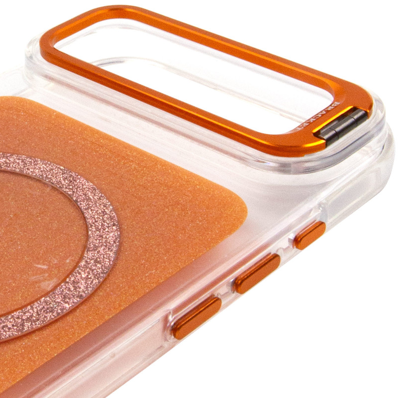 Чехол TPU+PC Jewel Sparkle with Magnetic Fit для Apple iPhone 17 Air (6.5") (Orange Sparkle) в магазине vchehle.ua
