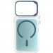 Фото Чехол TPU+PC Jewel Sparkle with Magnetic Safe для Apple iPhone 17 Pro (6.3") (Aqua Blue) на vchehle.ua